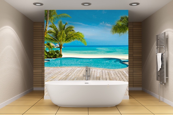 Fotomural Pool 127 Decorando un cuarto de Baño